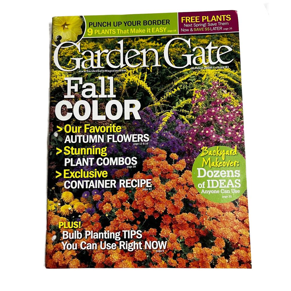 Garden Gate Gardening Back Issues October 2008 Issue 83